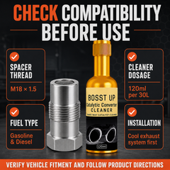2-in-1 Exhaust Care Kit – O2 Sensor Spacer & Catalytic Cleaner--wy-9