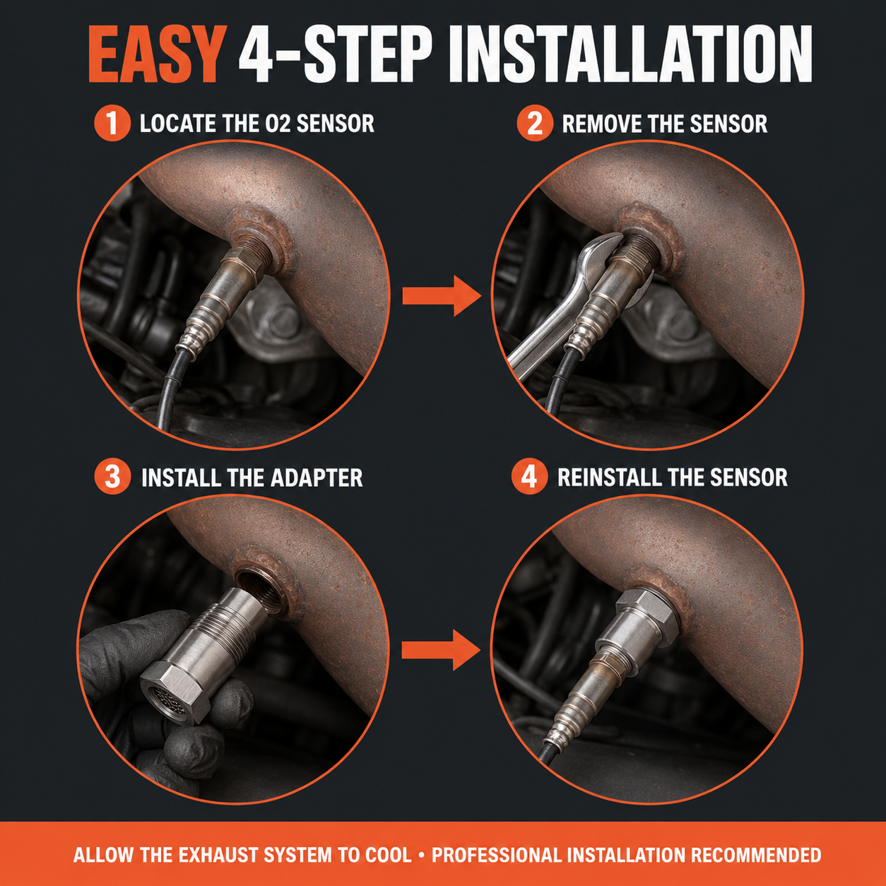O2 Sensor Spacer Extender-6