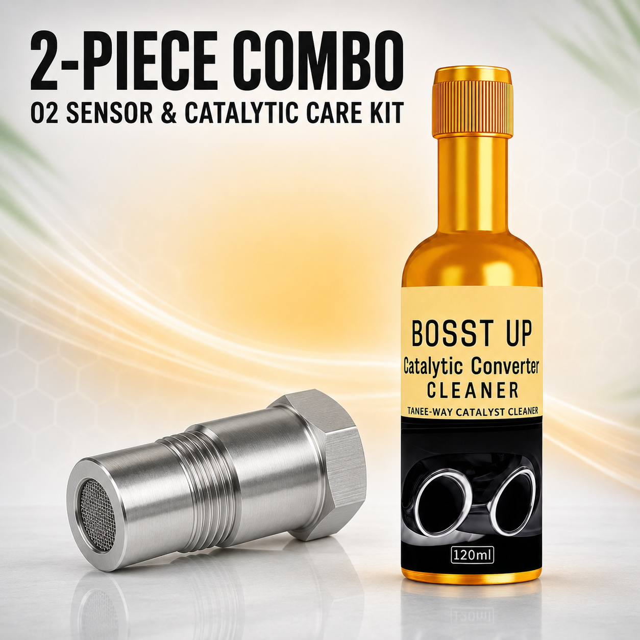 2-in-1 Exhaust Care Kit – O2 Sensor Spacer & Catalytic Cleaner--wy